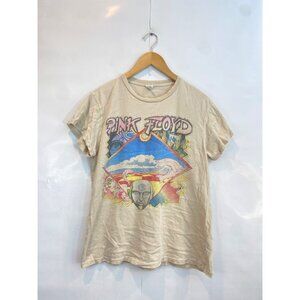 Madeworn Pink Floyd Short Sleeve Retro Band Tee Graphic Distressed Size Small